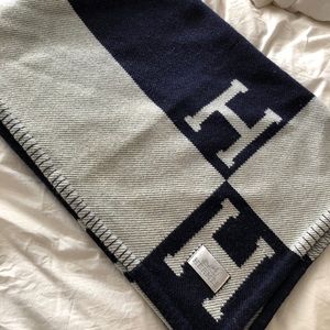 Navy Hermès Blanket
